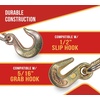 image:imageMytee Products 516  38 Heavy Duty Ratchet Lever Load Chain Binder wGrab Hook one Side 12 Slip Hook on Other 6600 Lbs Working Load Limit1  Pack