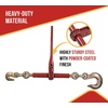 image:imageMytee Products 516  38 Heavy Duty Ratchet Lever Load Chain Binder wGrab Hook one Side 12 Slip Hook on Other 6600 Lbs Working Load Limit2  Pack
