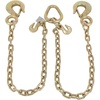 image:imageMytee Products Grade 70 VChain Bridle Tow w 12 Slip Hook wSafety Latch amp Grab Hooks at Pear Link  3 Leg 4700 LBS WLL Tow Truck Chain for Trailer Wrecker Recovery Towing2  Pack