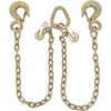 image:imageMytee Products Grade 70 VChain Bridle Tow w 12 Slip Hook wSafety Latch amp Grab Hooks at Pear Link  3 Leg 4700 LBS WLL Tow Truck Chain for Trailer Wrecker Recovery Towing2  Pack
