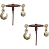 image:imageMytee Products PRO Heavy Duty Chain Specialty Binder Ratchet Style 3812 Grab Hook amp 58 Slip Hook 12000 lbs WLL12 Grab Hook  58 Slip Hook
