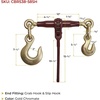 image:imageMytee Products PRO Heavy Duty Chain Specialty Binder Ratchet Style 3812 Grab Hook amp 58 Slip Hook 12000 lbs WLL12 Grab Hook  58 Slip Hook