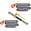 image:imageMytee Products 12x6 2 Pc G80 Front Axle Chain amp 1 Pc Peerless Ratchet Binder Kit w Omega Link  12000 LBS WLL Tie Down Kit for Towing Wrecker Recovery Tow Truck  Towing Equipment