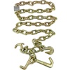 image:imageMytee Products 2 Pack 516 x 6 Grade 70 Tow Chain wRTJ Cluster Hooks amp Grab Hooks wEnlarged Links 4700 LBS WLL  Transport Tow Truck Chains for Car Towing Wrecker Recovery  Plain on One End1  Pack