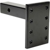 image:imageMytee Products 3 Position Pintle Hitch Mount Plate for 2 Hitch Reciever  20000 lbs  Solid Steel 9 Length  Pintle Hook Hitch Mounting Plate1  Pack