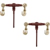 image:imageMytee Products 38  12 Pro Heavy Duty Ratchet Load Chain Binder with with Grab Hooks  12000 Lbs Working Load Limit  Heavy Swaged Barrel ColdDrawn Tubing for Increased Strength2  Pack