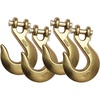 image:imageMytee Products 4 Pack 38 Clevis Slip Hook  6600 LBS WLL Heavy Duty Grade 70 Tow Chain Hook for Truck Trailer Tie Down
