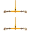 image:imageMytee Products 4 Pack 516  38 Heavy Duty Ratchet Lever Load Binder wGrab Hooks 7100 Lbs Working Load Limit  Yellow  Tie Down Hauling Chain Tightner for Flatbed Truck Trailer2  Pack