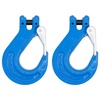 image:imageMytee Products 4 Pack G100 12 Clevis Sling Hook with Latch  15000 LBS WLL  Sky Blue Heavy Duty Grade 100 Lifting Sling Hooks for Recovery Lifting amp Rigging2  Pack