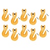 image:imageMytee Products 516 Grade 80 Clevis Cradle Grab Hooks wPins  Tow Hooks with Clevis Pin for Trucks 4500 lbs WLL 20 PackYellow