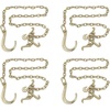 image:imageMytee Products 516 x6 Leg G70 8 Long Shank J Hook Tow Chain wRTJ Cluster Hook amp Grab Hook  4700 lbs WLL Heavy Duty Transport Truck Chain for Car Wrecker Recovery  Towing Equipment4  Pack