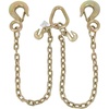 image:imageMytee Products Grade 70 VChain Bridle Tow w 12 Slip Hook wSafety Latch amp Grab Hooks at Pear Link  3 Leg 4700 LBS WLL Tow Truck Chain for Trailer Wrecker Recovery Towing1  Pack