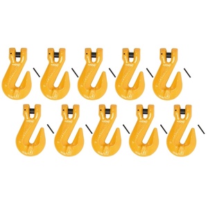 image:imageMytee Products 12 Grade 80 Clevis Cradle Grab Hooks wPins  Tow Hooks with Clevis Pin for Trucks 12000 lbs WLL 10 Pack