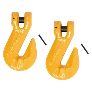 image:imageMytee Products 12 Grade 80 Clevis Cradle Grab Hooks wPins  Tow Hooks with Clevis Pin for Trucks 12000 lbs WLL 2 Pack