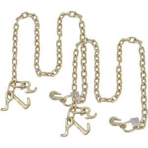 image:imageMytee Products 2 Pack 516 x 6 Leg Grade 70 Tow Chain wRTJ Cluster Hooks amp Grab Hooks 4700 LBS WLL  Transport Tow Truck Chains for Car Towing Flatbed Trailer Wrecker Recovery2  Pack