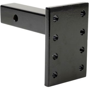 image:imageMytee Products 3 Position Pintle Hitch Mount Plate for 2 Hitch Reciever  20000 lbs  Solid Steel 9 Length  Pintle Hook Hitch Mounting Plate1  Pack