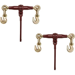 image:imageMytee Products 38  12 Pro Heavy Duty Ratchet Load Chain Binder with with Grab Hooks  12000 Lbs Working Load Limit  Heavy Swaged Barrel ColdDrawn Tubing for Increased Strength2  Pack