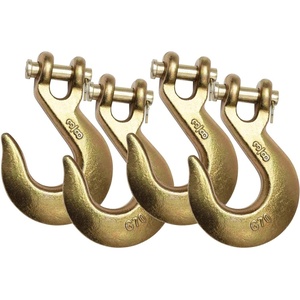 image:imageMytee Products 4 Pack 38 Clevis Slip Hook  6600 LBS WLL Heavy Duty Grade 70 Tow Chain Hook for Truck Trailer Tie Down