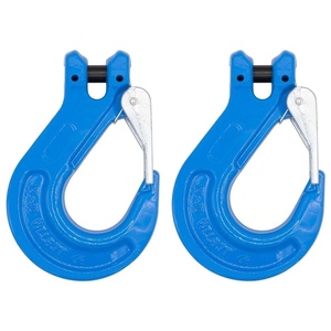 image:imageMytee Products 4 Pack G100 12 Clevis Sling Hook with Latch  15000 LBS WLL  Sky Blue Heavy Duty Grade 100 Lifting Sling Hooks for Recovery Lifting amp Rigging2  Pack