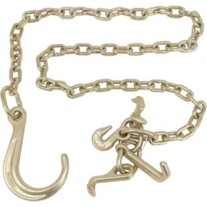image:imageMytee Products 516 x6 Leg G70 8 Long Shank J Hook Tow Chain wRTJ Cluster Hook amp Grab Hook  4700 lbs WLL Heavy Duty Transport Truck Chain for Car Wrecker Recovery  Towing Equipment1  Pack