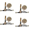 image:imageMytee Products 4 Pack Grade 70 38 Chain amp Easy Binder Kit  2 3812 Easy Ratcheting Chain Load Binder amp 2 38x20 G70 Transport Chain wGrab Hooks  6600 lbs WLL for Truck Trailer Tie Down