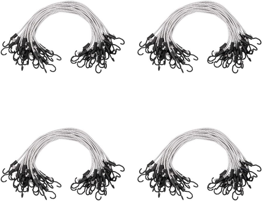 image:imageMytee Products 25 Pcs 36 Heavy Duty Adjustable Bungee Cords with Hook  Polypropylene PP Bungee Cords for Outdoor Camping Household  Extendable Upto 54 inches36 Inch