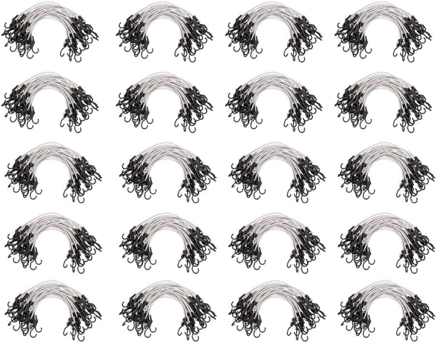 image:imageMytee Products 25 Pcs 36 Heavy Duty Adjustable Bungee Cords with Hook  Polypropylene PP Bungee Cords for Outdoor Camping Household  Extendable Upto 54 inches48 Inch