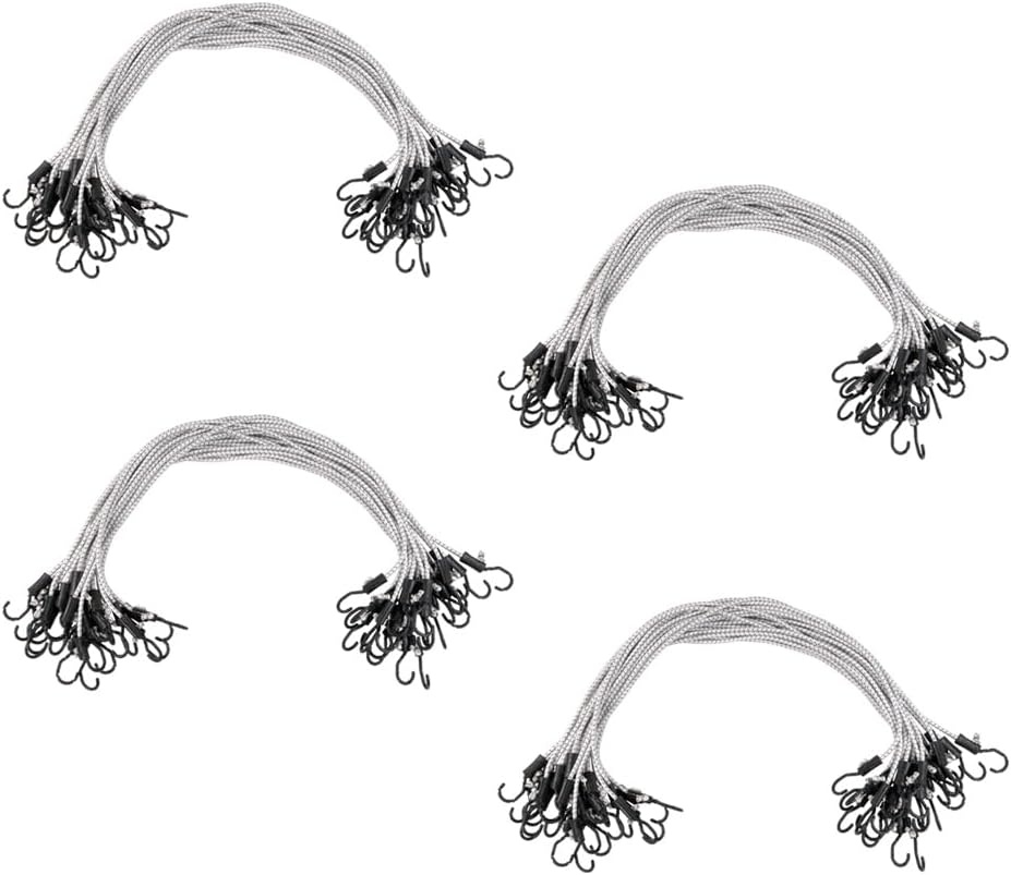 image:imageMytee Products 25 Pcs 36 Heavy Duty Adjustable Bungee Cords with Hook  Polypropylene PP Bungee Cords for Outdoor Camping Household  Extendable Upto 54 inches48 Inch