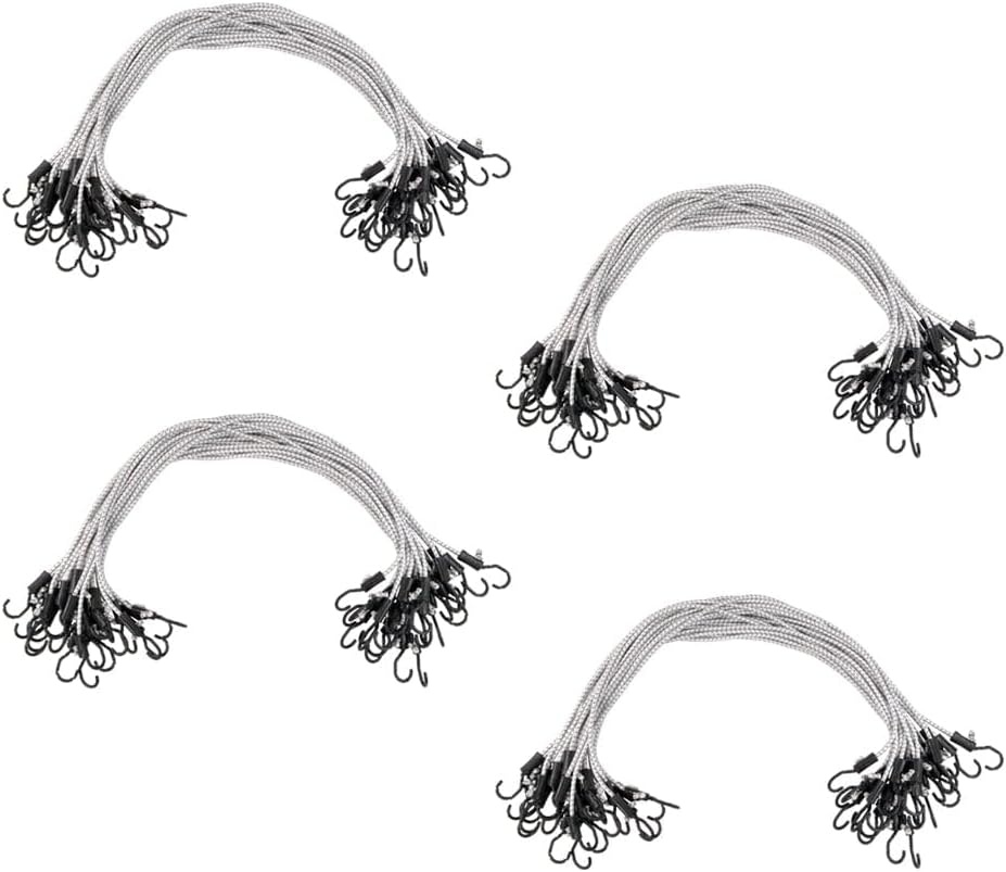image:imageMytee Products 25 Pcs 36 Heavy Duty Adjustable Bungee Cords with Hook  Polypropylene PP Bungee Cords for Outdoor Camping Household  Extendable Upto 54 inches48 Inch