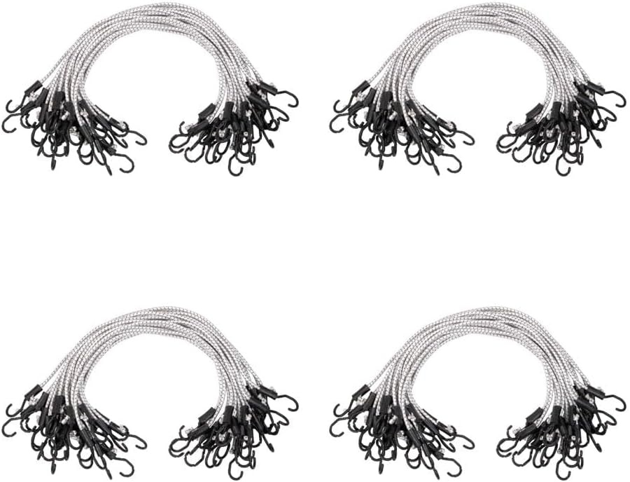 image:imageMytee Products 25 Pcs 36 Heavy Duty Adjustable Bungee Cords with Hook  Polypropylene PP Bungee Cords for Outdoor Camping Household  Extendable Upto 54 inches36 Inch