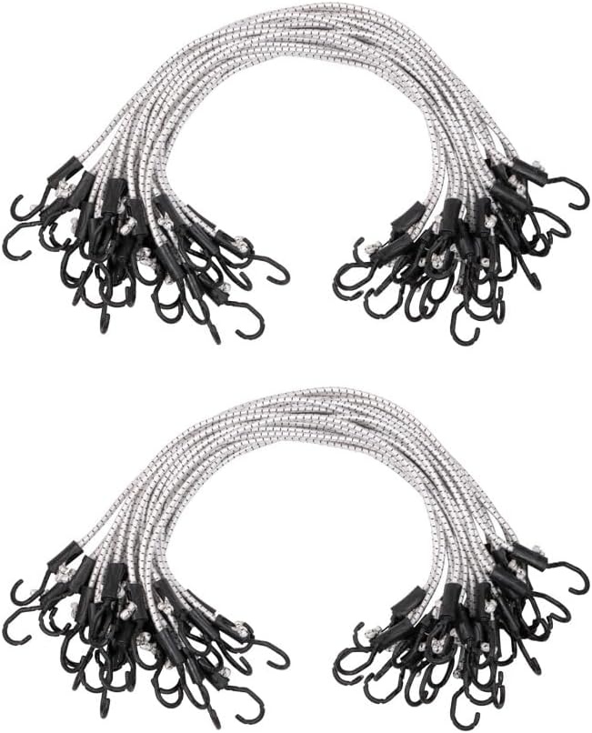 image:imageMytee Products 25 Pcs 36 Heavy Duty Adjustable Bungee Cords with Hook  Polypropylene PP Bungee Cords for Outdoor Camping Household  Extendable Upto 54 inches36 Inch
