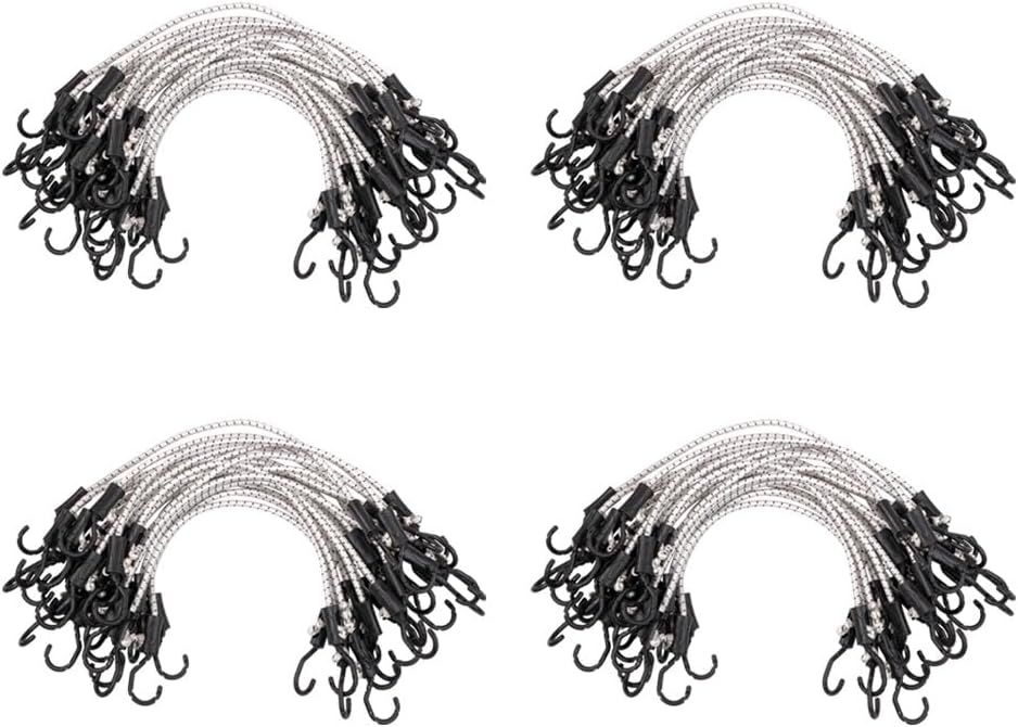 image:imageMytee Products 25 Pcs 36 Heavy Duty Adjustable Bungee Cords with Hook  Polypropylene PP Bungee Cords for Outdoor Camping Household  Extendable Upto 54 inches24 inch