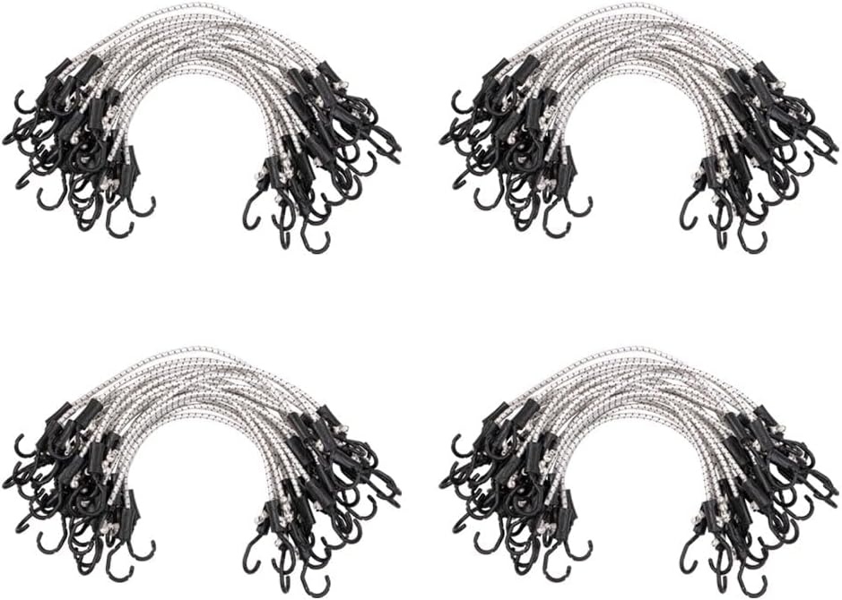 image:imageMytee Products 25 Pcs 36 Heavy Duty Adjustable Bungee Cords with Hook  Polypropylene PP Bungee Cords for Outdoor Camping Household  Extendable Upto 54 inches24 inch
