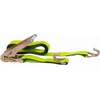 image:imageMytee Products 2 Pack 2 Inch x 15 FT Blue Ratchet Strap with J Hooks  10000 Lbs Breaking Strength  Heavy Duty Tie Down Cargo Truck Straps with Wire Hooks for Flatbed Truck Trailers PickupHI Viz Green