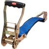 image:imageMytee Products 2 Pack 2 Inch x 15 FT Blue Ratchet Strap with J Hooks  10000 Lbs Breaking Strength  Heavy Duty Tie Down Cargo Truck Straps with Wire Hooks for Flatbed Truck Trailers PickupBlue