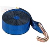 image:imageMytee Products 2 Pack 2 Inch x 15 FT Blue Ratchet Strap with J Hooks  10000 Lbs Breaking Strength  Heavy Duty Tie Down Cargo Truck Straps with Wire Hooks for Flatbed Truck Trailers PickupBlue