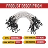image:imageMytee Products 25 Pcs 36 Heavy Duty Adjustable Bungee Cords with Hook  Polypropylene PP Bungee Cords for Outdoor Camping Household  Extendable Upto 54 inches24 inch