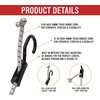 image:imageMytee Products 25 Pcs 36 Heavy Duty Adjustable Bungee Cords with Hook  Polypropylene PP Bungee Cords for Outdoor Camping Household  Extendable Upto 54 inches36 Inch