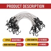 image:imageMytee Products 25 Pcs 36 Heavy Duty Adjustable Bungee Cords with Hook  Polypropylene PP Bungee Cords for Outdoor Camping Household  Extendable Upto 54 inches36 Inch