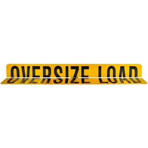 image:imageMytee Products 12 x 60 Double Sided  Hinged Aluminum Oversized Load Sign for Trucks and Trailers  Made in USA1  Pack