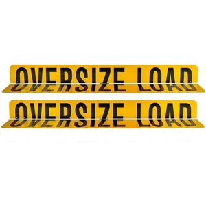 image:imageMytee Products 12 x 60 Double Sided  Hinged Aluminum Oversized Load Sign for Trucks and Trailers  Made in USA2  Pack