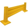 image:imageMytee Products 6 x 15 BoltOn Steel 3Rib Guard Rails for Warehouse Aisle Corners and Equipment Protection 12000 lbs  Yellow1  Pack