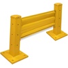image:imageMytee Products 6 x 15 BoltOn Steel 3Rib Guard Rails for Warehouse Aisle Corners and Equipment Protection 12000 lbs  Yellow1  Pack