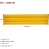 image:imageMytee Products 6 x 15 BoltOn Steel 3Rib Guard Rails for Warehouse Aisle Corners and Equipment Protection 12000 lbs  Yellow1  Pack