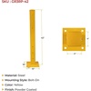 image:imageMytee Products 6 x 15 BoltOn Steel 3Rib Guard Rails for Warehouse Aisle Corners and Equipment Protection 12000 lbs  Yellow1  Pack