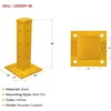image:imageMytee Products 6 x 15 BoltOn Steel 3Rib Guard Rails for Warehouse Aisle Corners and Equipment Protection 12000 lbs  Yellow1  Pack