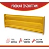 image:imageMytee Products 6 x 15 BoltOn Steel 3Rib Guard Rails for Warehouse Aisle Corners and Equipment Protection 12000 lbs  Yellow1  Pack