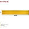 image:imageMytee Products 6 x 15 BoltOn Steel 3Rib Guard Rails for Warehouse Aisle Corners and Equipment Protection 12000 lbs  Yellow4  Pack