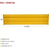 image:imageMytee Products 6 x 15 BoltOn Steel 3Rib Guard Rails for Warehouse Aisle Corners and Equipment Protection 12000 lbs  Yellow4  Pack