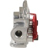 image:imageMytee Products 2 Pair 37 Degree Angle Glad Hand for Semi Trucks Trailers  2 Red 2 Blue Universal Aluminum Gladhand  Emergency Service Handshake Kit Air Hose Brake Coupling Connector PartBlue  Red Kit